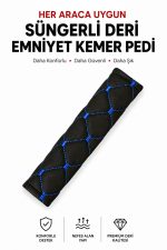 Suni Deri Emniyet Kemeri Pedi – Süngerli Oto Kemer Kılıfı - Görsel 6