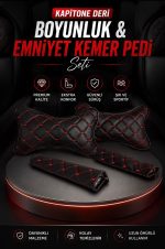 Oto Boyun Yastığı ve Emniyet Kemeri Pedi Seti – 4 Parça - Görsel 6