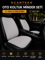 Ön Koltuk Minderi 2’li Set – Terletmez Oto Koltuk Minderi